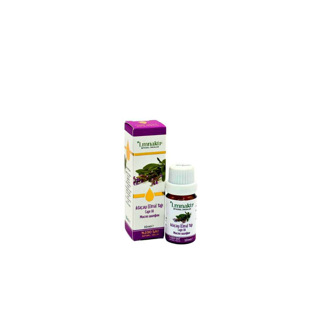 Lmnaktr %100 Saf Adaçayı (Elma) Yağı | Doğal ve Bitkisel | Aromaterapi ve Cilt Bakım Yağı | 10 ml
