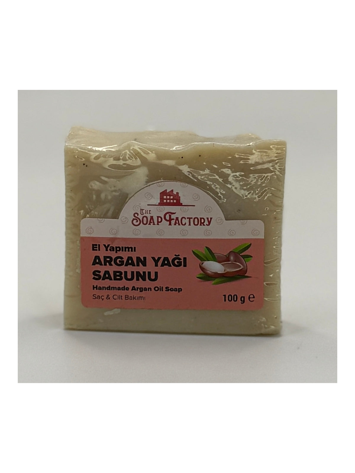 The Soap Factory El Yapımı Argan Yağı Sabunu | Saç ve Cilt Bakımı | %100 Doğal ve Bitkisel | 100 g