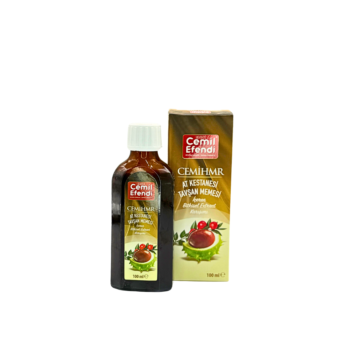 Cemil Efendi Cemihmr | At Kestanesi ve Tavşan Memesi İçeren Bitkisel Ekstrakt Karışımı | Doğal Destek | 100 ml