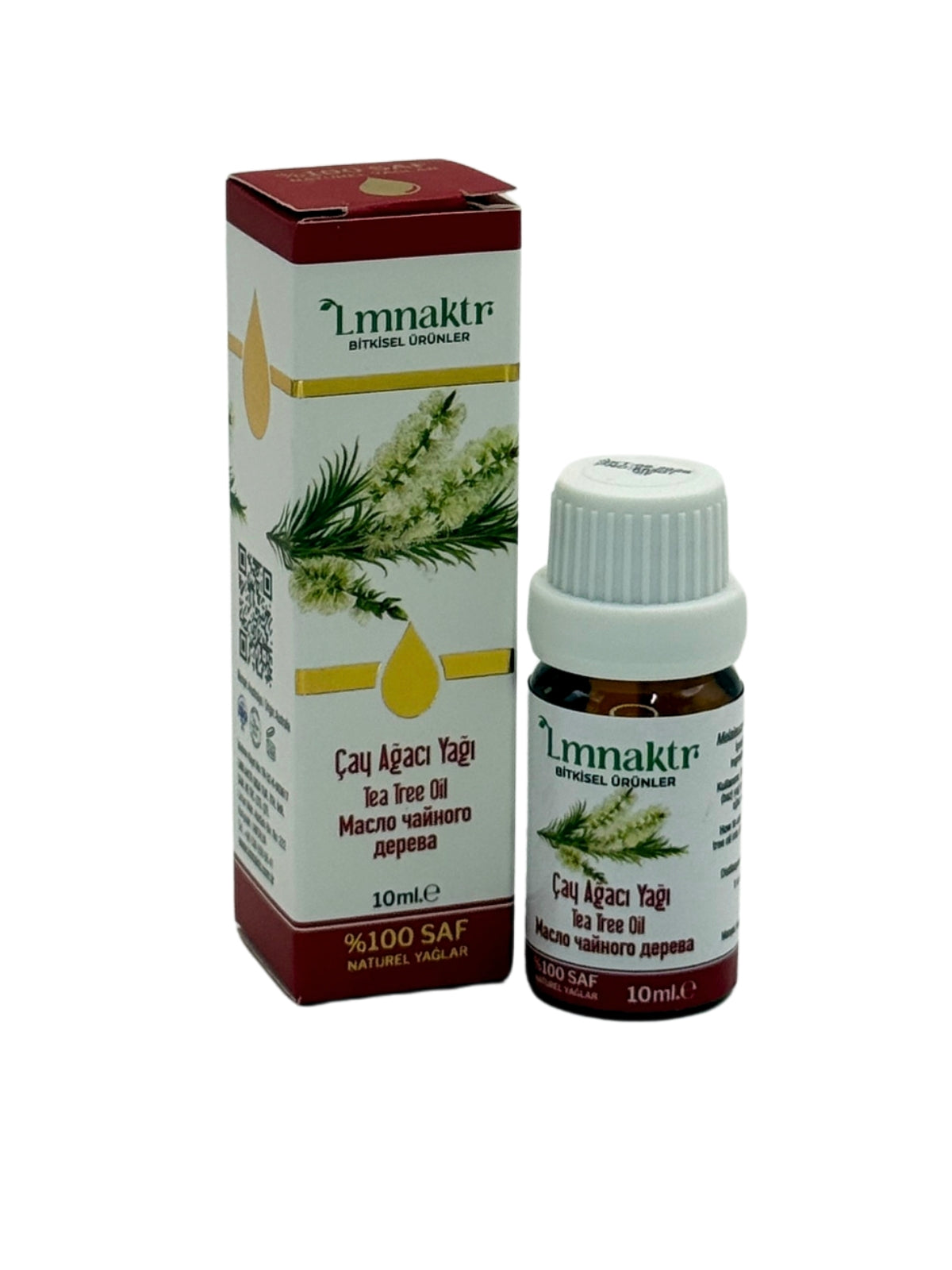Lmnaktr %100 Saf Çay Ağacı Yağı | Doğal ve Bitkisel | Cilt Bakım Yağı | 10 ml