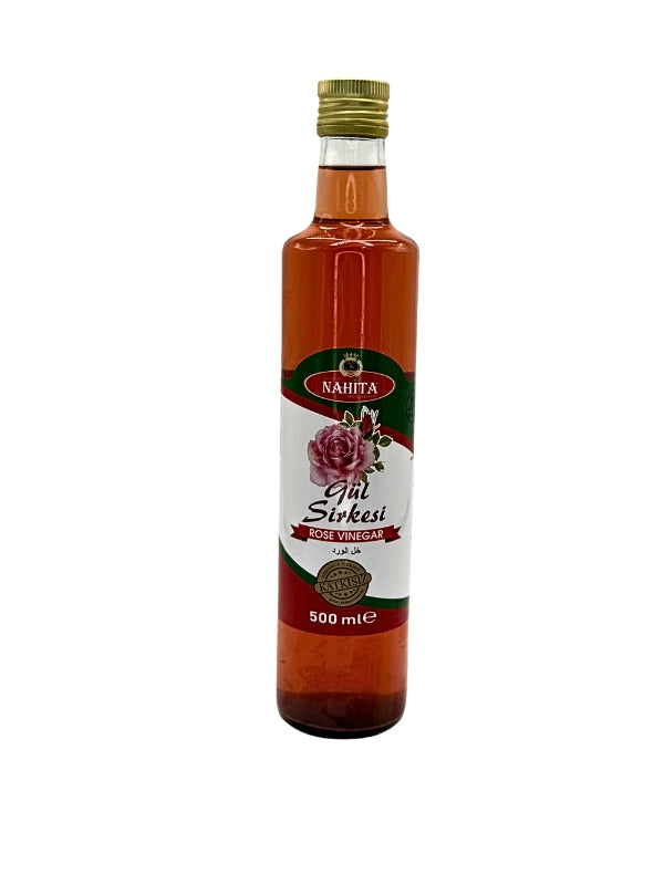 Nahita Katkısız Gül Sirkesi | Doğal Fermantasyon | Koruyucu İçermez | 500 ml