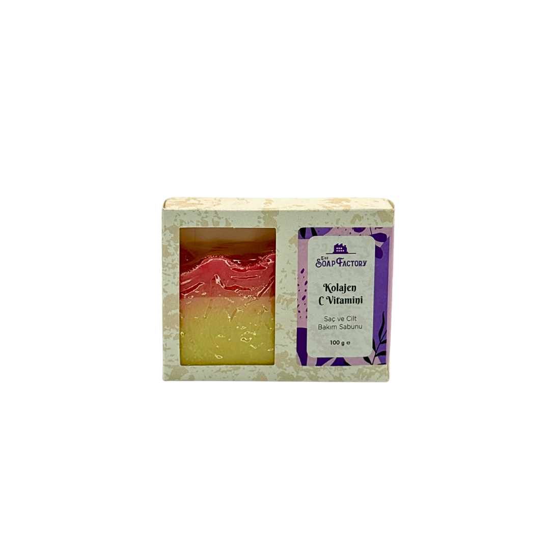 The Soap Factory Kolajen & C Vitamini Sabunu | Aydınlatıcı & Gençleştirici Bakım | 100 g