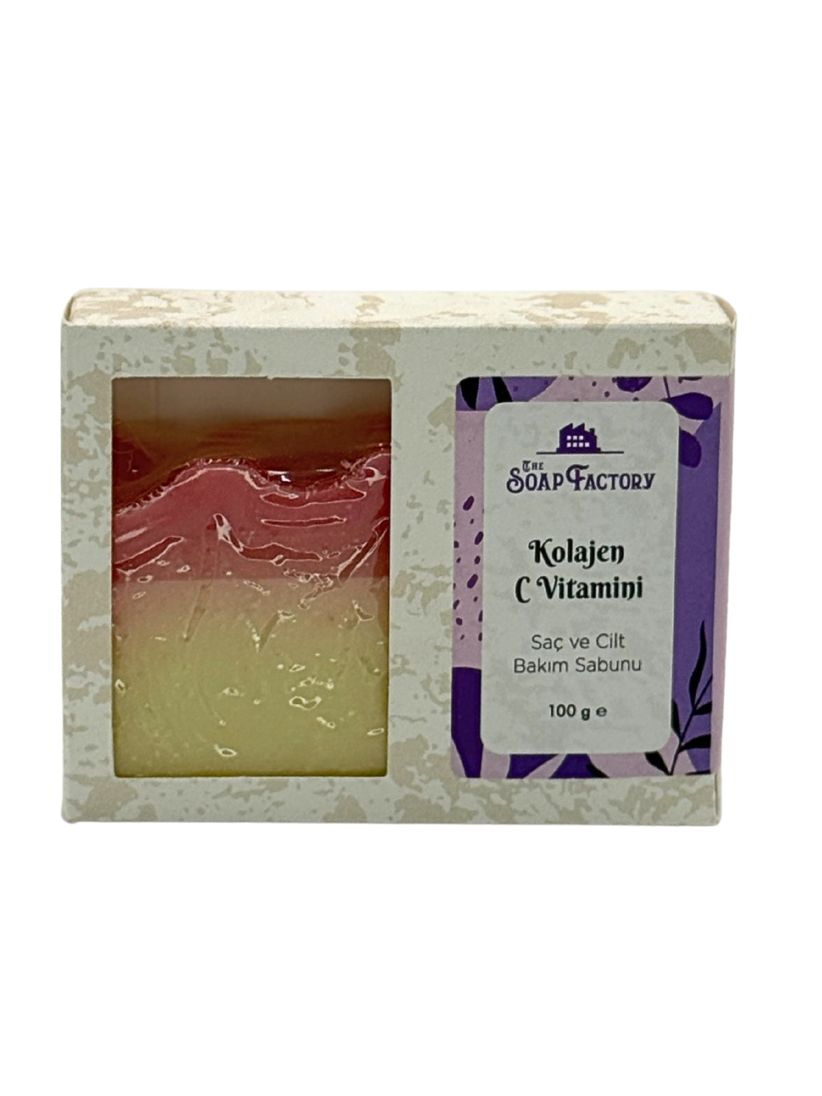 The Soap Factory Kolajen & C Vitamini Sabunu | Aydınlatıcı & Gençleştirici Bakım | 100 g