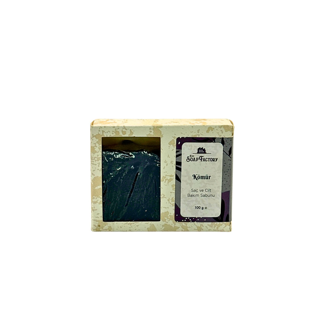 The Soap Factory Kömür Sabunu | Aktif Karbonlu Arındırıcı Bakım | Saç ve Cilt İçin | 100 g
