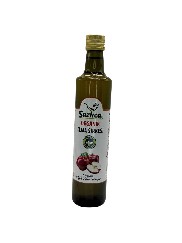Sazlıca Organik Elma Sirkesi | %100 Doğal ve Fermente | 500 ml