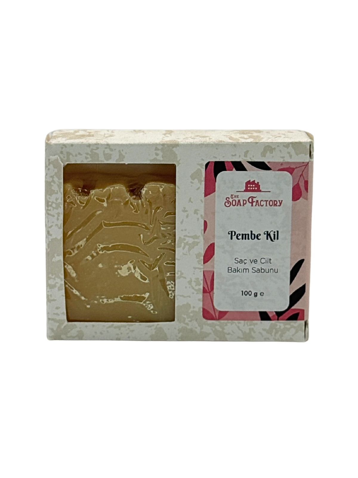 The Soap Factory Pembe Kil Sabunu | Saç ve Cilt Bakımı | 100 g