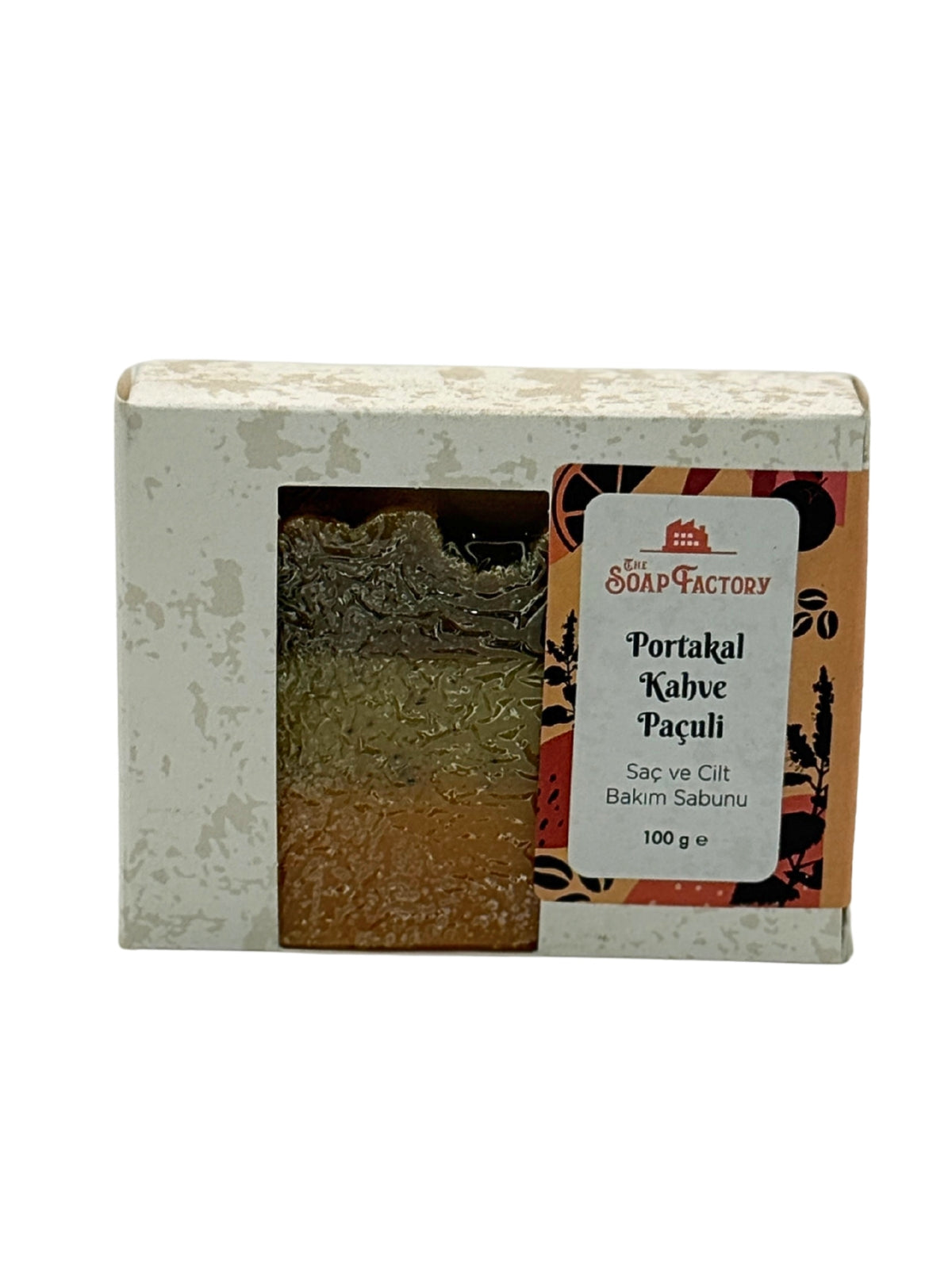 The Soap Factory Portakal, Kahve ve Paçuli Sabunu | Saç ve Cilt Bakımı | 100 g