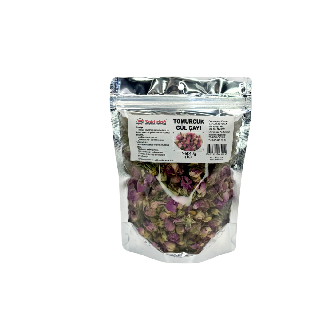 Saklıdağ Tomurcuk Gül Çayı | Aromatik Doğal Rahatlama & Çiçek Çayı | 40 g