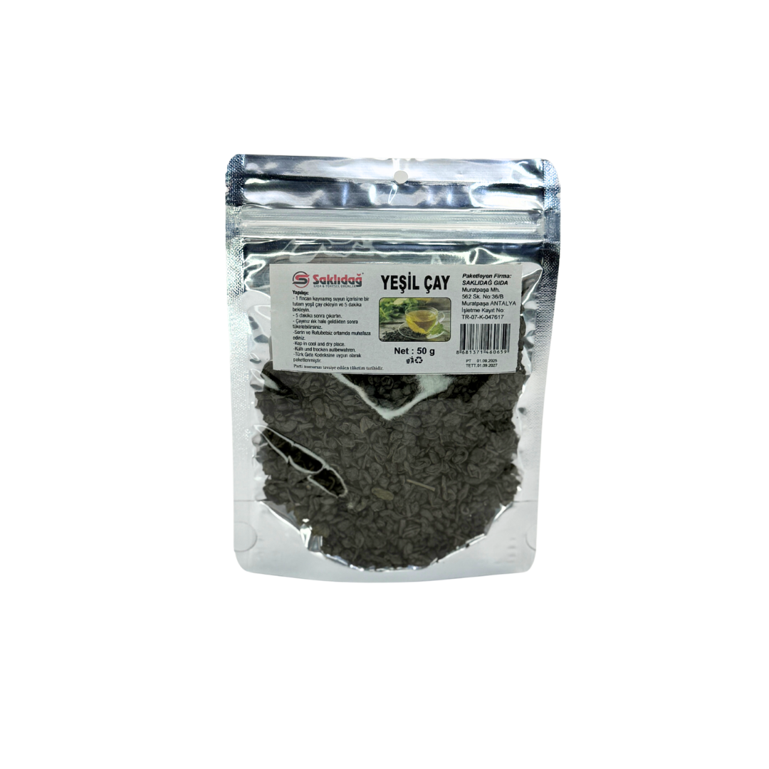 Saklıdağ Yeşil Çay | Doğal Antioksidan Kaynağı & Form Çayı | 50 g