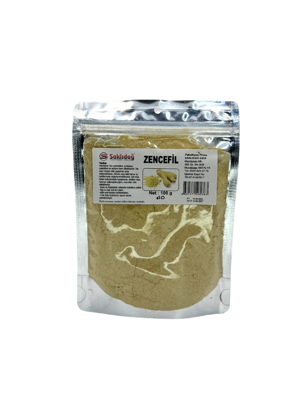 Saklıdağ Zencefil Tozu | Doğal Bağışıklık Destekleyici & Geleneksel Baharat | 100 gr