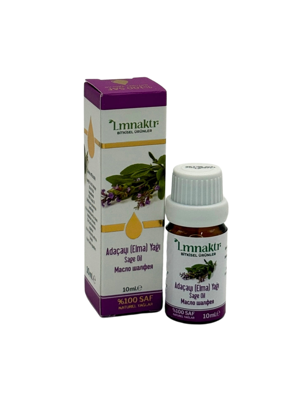 Lmnaktr Adaçayı (Elma) Yağı | %100 Saf ve Doğal Uçucu Yağ | 10 ml