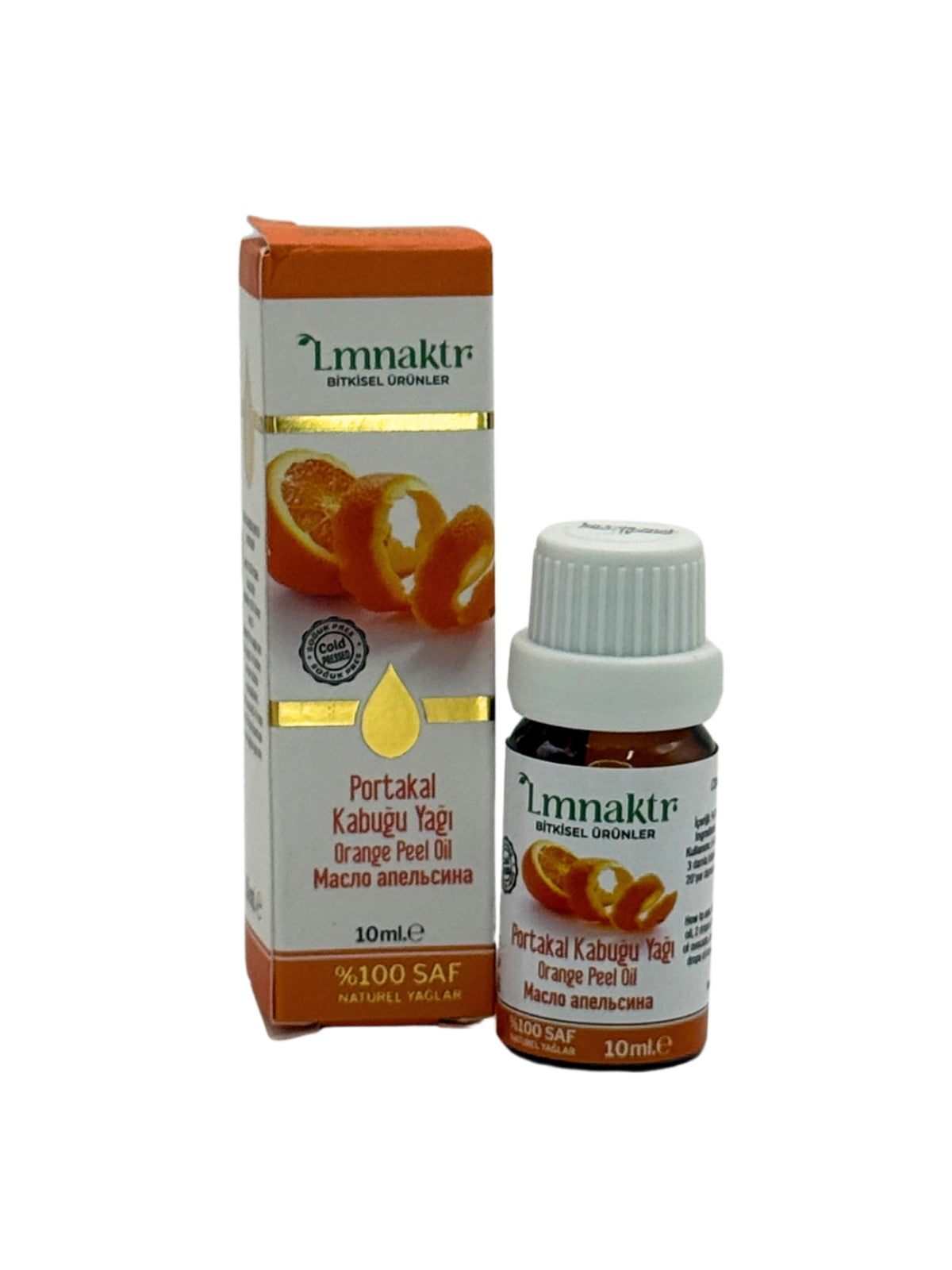Lmnaktr Portakal Kabuğu Yağı | %100 Saf ve Doğal Uçucu Yağ | 10 ml